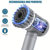 Cordless Spin Scrubber - 5 Interchangeable Brush Heads