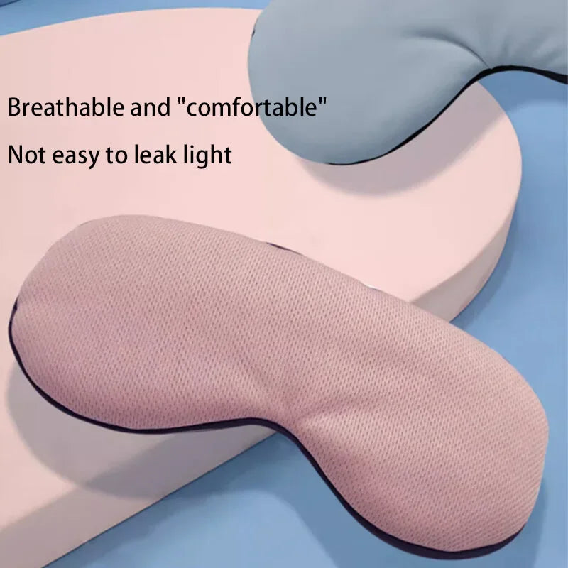 Sleeping Eye Mask Korean Style Ice Silk Warm And Cool Dual Use Adjustable Travel Light Blocking Breathable Eye Mask