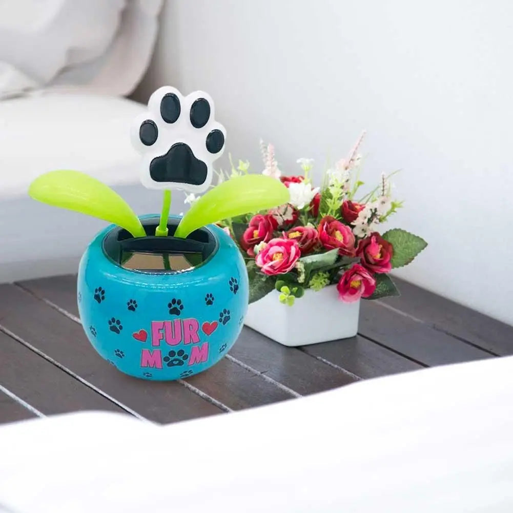 Gadgets Swinging  Car Decorating Plants Electric Toys Car Dashboard Ornaments Solar Powered Flower Swinging Dancing Flower