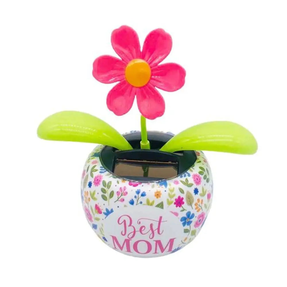 Gadgets Swinging  Car Decorating Plants Electric Toys Car Dashboard Ornaments Solar Powered Flower Swinging Dancing Flower