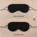 Sleeping Eye Mask Korean Style Ice Silk Warm And Cool Dual Use Adjustable Travel Light Blocking Breathable Eye Mask