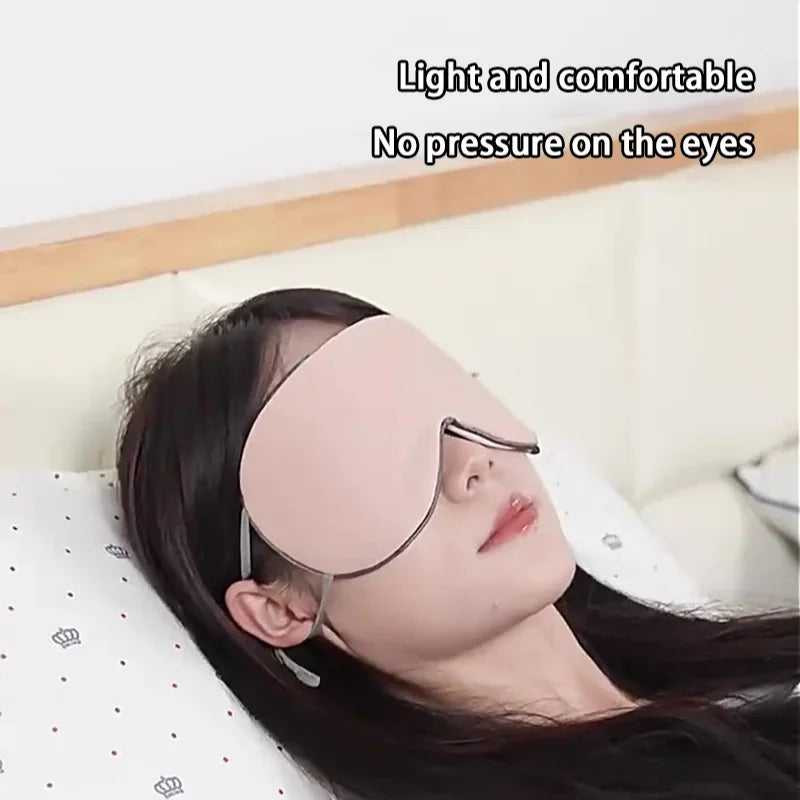 Sleeping Eye Mask Korean Style Ice Silk Warm And Cool Dual Use Adjustable Travel Light Blocking Breathable Eye Mask