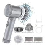 Cordless Spin Scrubber - 5 Interchangeable Brush Heads